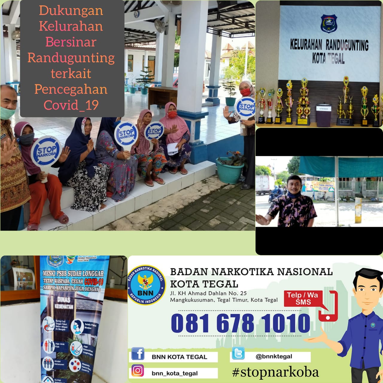 Dukungan Kelurahan Bersinar ( Bersih Narkoba) Randugunting Cegah covid-19 Dukungan Kelurahan Bersinar ( Bersih Narkoba) Randugunting Cegah covid-19