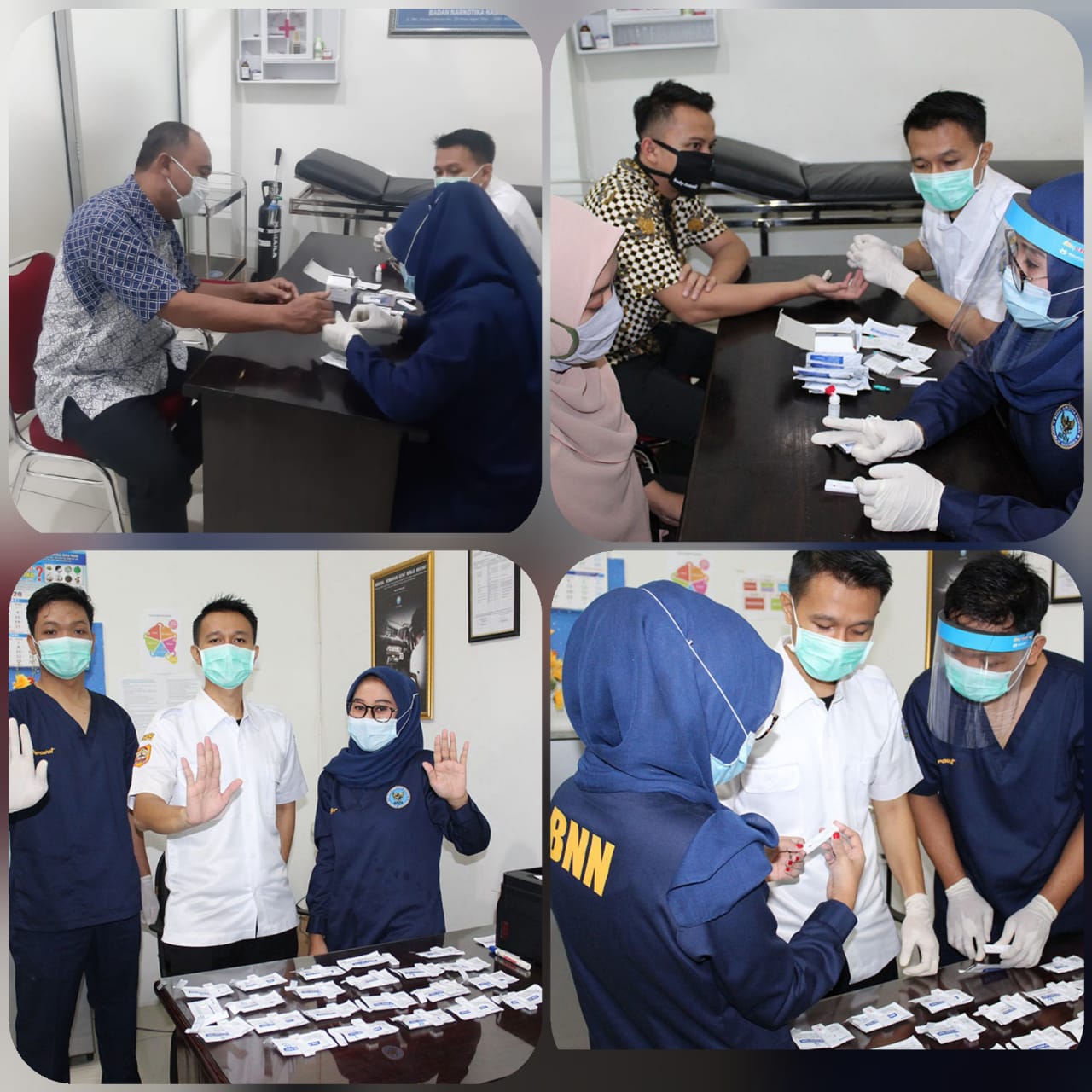 Rapid tes Covid-19 kepada seluruh pegawai BNN Kota Tegal Rapid tes Covid-19 kepada seluruh pegawai BNN Kota Tegal