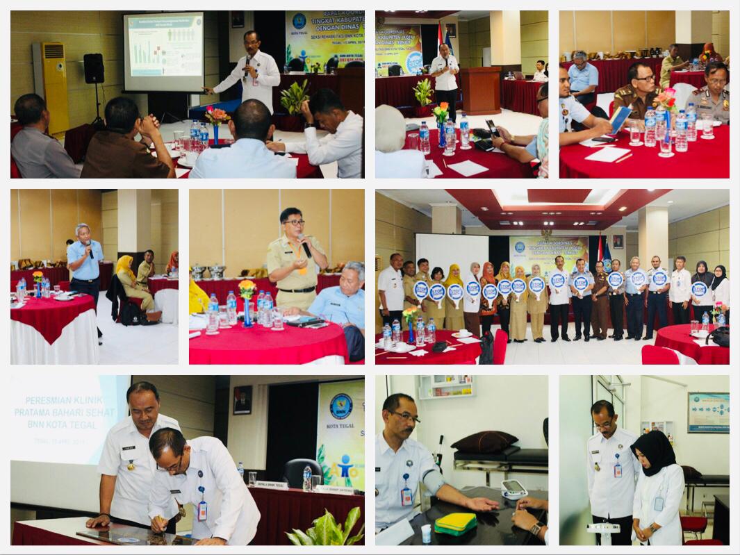 Rapat Koordinasi Tingkat Kabupaten/Kota dengan Dinas Terkait serta kunjungan ke Klinik Pratama Bahari Sehat BNN Kota Tegal Rapat Koordinasi Tingkat Kabupaten/Kota dengan Dinas Terkait serta kunjungan ke Klinik Pratama Bahari Sehat BNN Kota Tegal