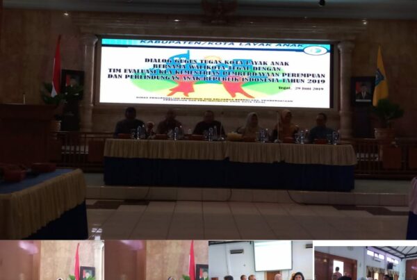 Dialog Gugus Tugas Kota Layak Anak Bersama Walikota Tegal dengan Tim Evaluasi KLA Kementerian Pemberdayaan Perempuan dan Perlindungan Anak
