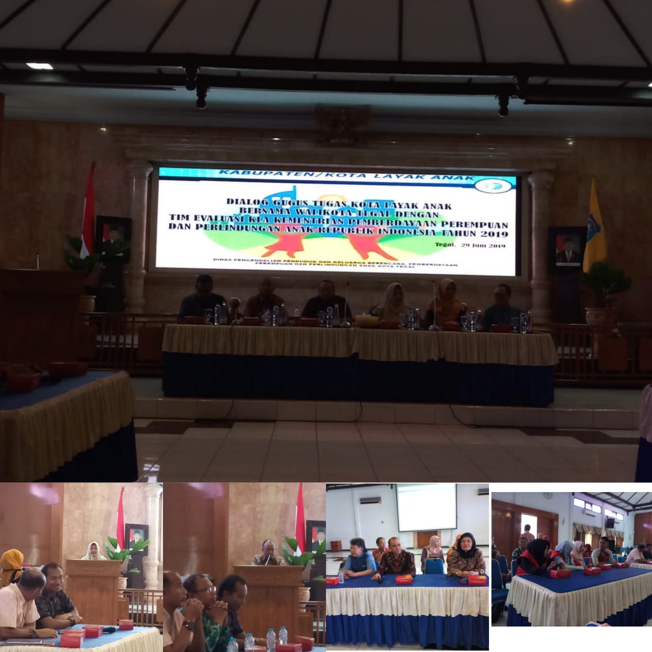 Dialog Gugus Tugas Kota Layak Anak Bersama Walikota Tegal dengan Tim Evaluasi KLA Kementerian Pemberdayaan Perempuan dan Perlindungan Anak Dialog Gugus Tugas Kota Layak Anak Bersama Walikota Tegal dengan Tim Evaluasi KLA Kementerian Pemberdayaan Perempuan dan Perlindungan Anak
