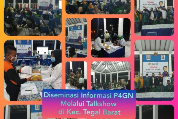 Diseminasi Informasi P4GN melalui talkshow Hidup 100 persen di Kec. Tegal Barat