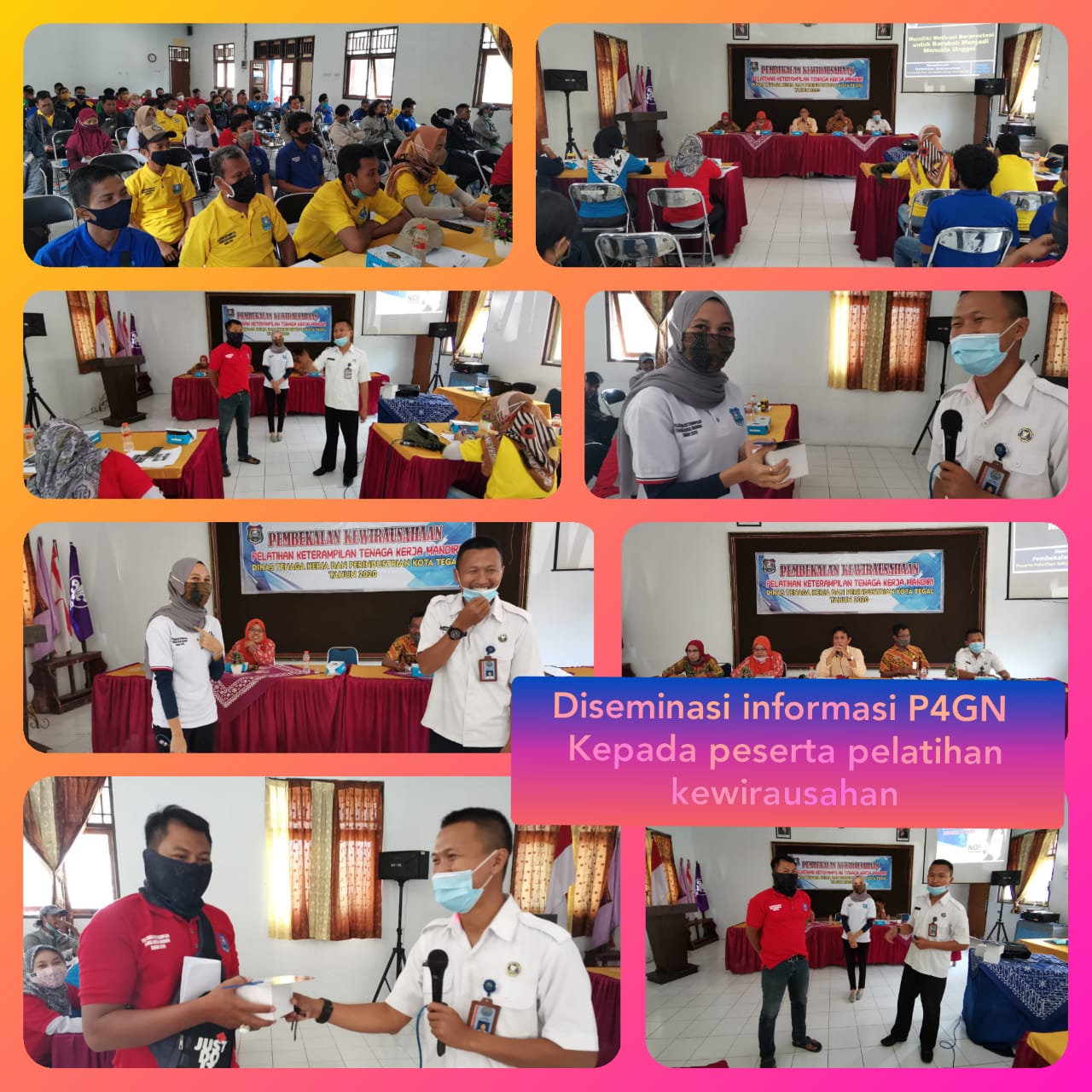 Diseminasi Informasi P4GN kepada Peserta pelatihan kewirausahaan Kota Tegal Diseminasi Informasi P4GN kepada Peserta pelatihan kewirausahaan Kota Tegal