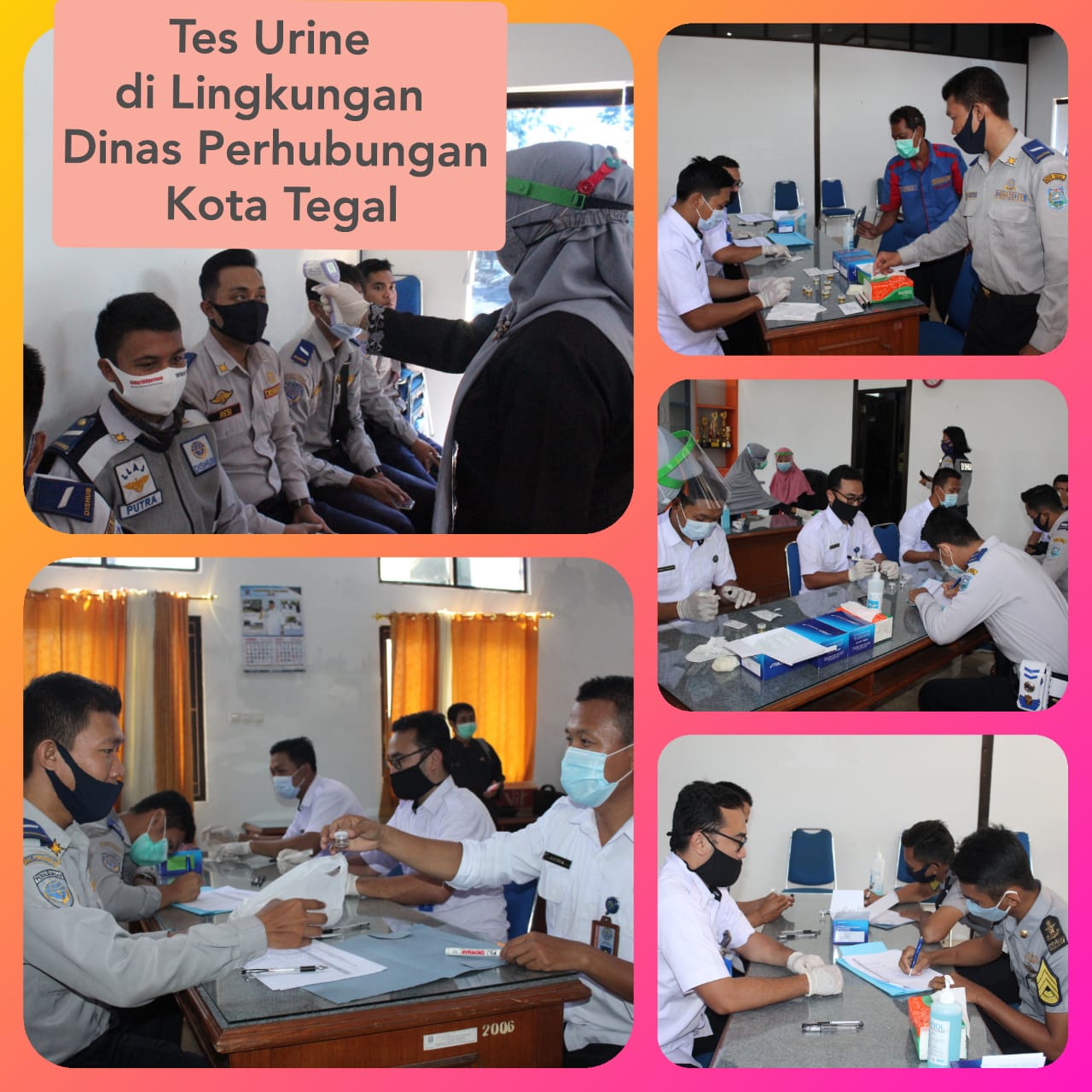 Pemberdayaan masyarakat anti Narkoba melalui tes urine di Dinas perhubungan Kota Tegal Pemberdayaan masyarakat anti Narkoba melalui tes urine di Dinas perhubungan Kota Tegal