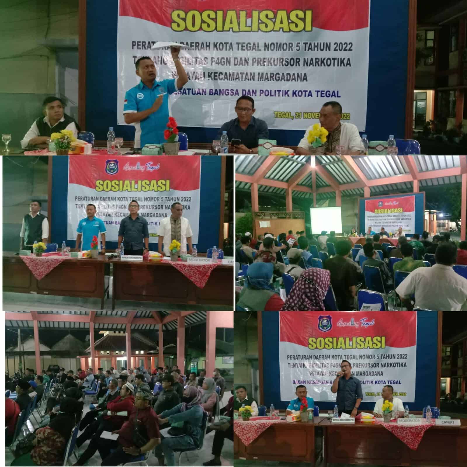 Sosialisasi Peraturan Daerah Kota Tegal Nomor 5 Tahun 2022 Tentang Fasilitasi P4GN Prekusor Narkotika Wilayah Kecamatan Margadana Sosialisasi Peraturan Daerah Kota Tegal Nomor 5 Tahun 2022 Tentang Fasilitasi P4GN Prekusor Narkotika Wilayah Kecamatan Margadana