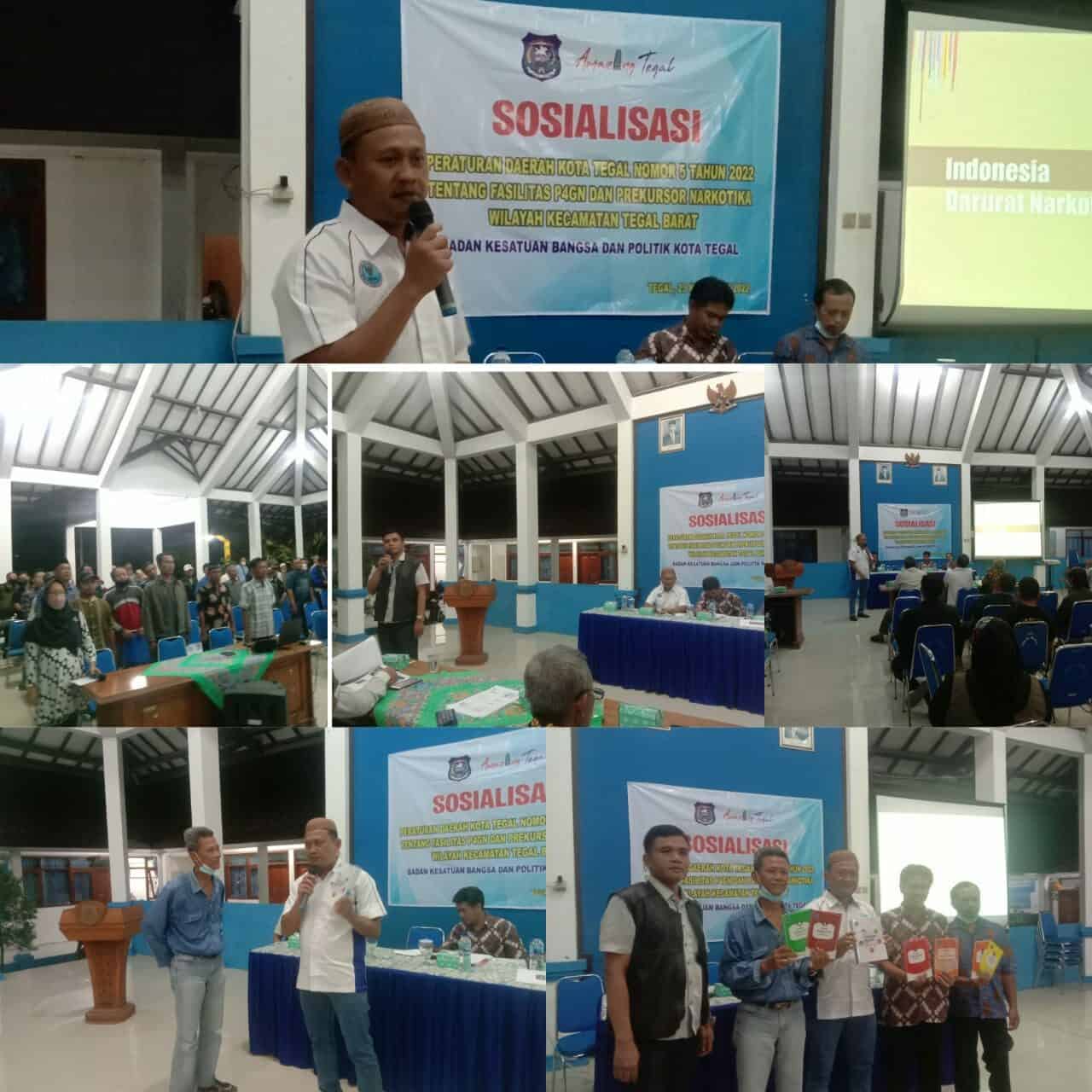 Sosialisasi Peraturan Daerah Kota Tegal Nomor 5 Tahun 2022 Tentang Fasilitasi P4GN Prekusor Narkotika Wilayah Kecamatan Tegal Barat Sosialisasi Peraturan Daerah Kota Tegal Nomor 5 Tahun 2022 Tentang Fasilitasi P4GN Prekusor Narkotika Wilayah Kecamatan Tegal Barat