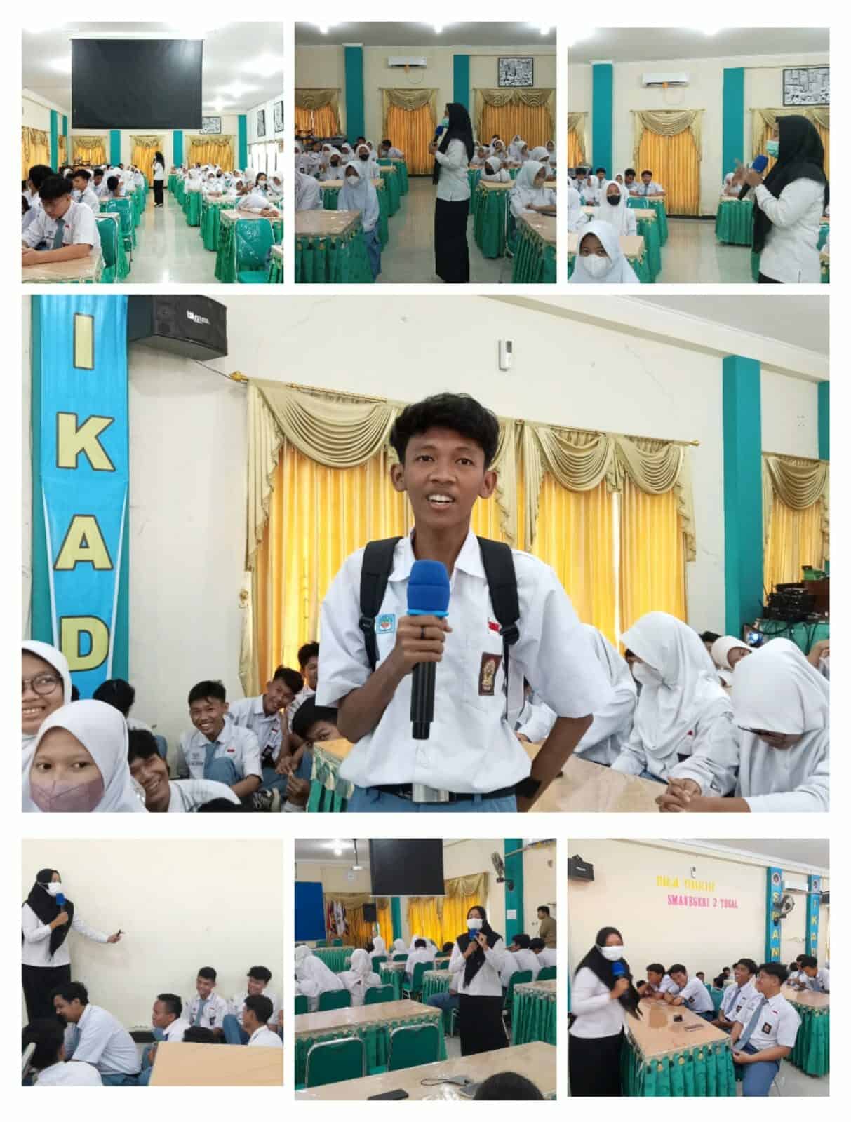 Kegiatan Informasi dan Edukasi P4GN melalui sosialisasi P4GN kepada Pelajar SMAN 2 Kota Tegal Kegiatan Informasi dan Edukasi P4GN melalui sosialisasi P4GN kepada Pelajar SMAN 2 Kota Tegal