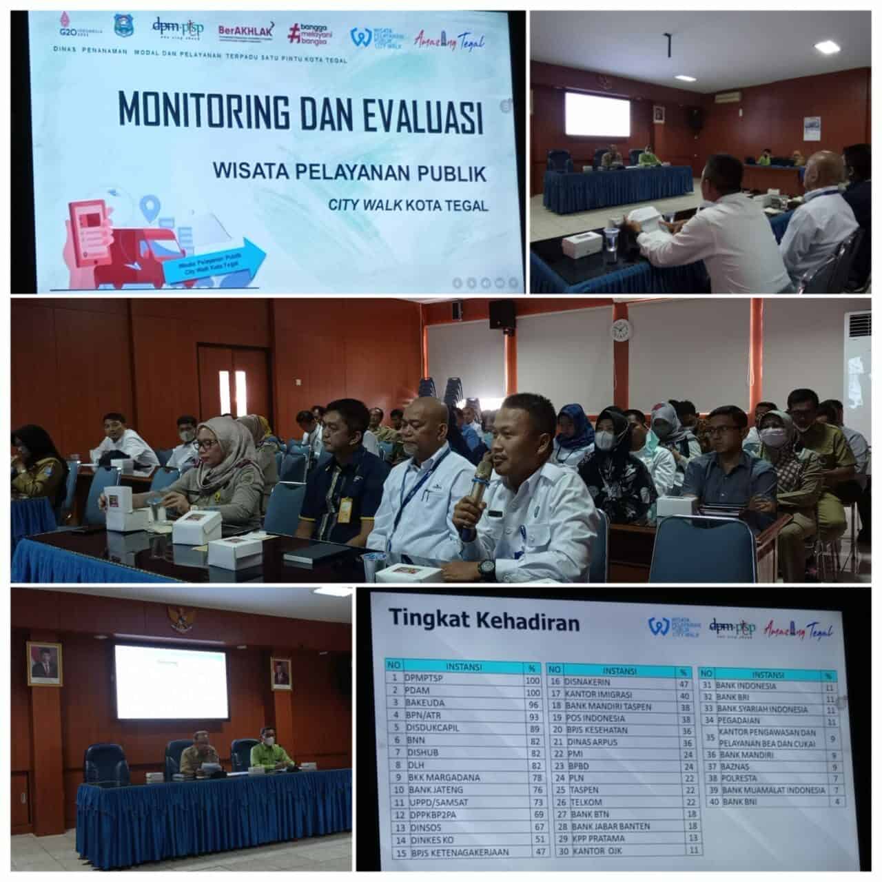 Monitoring dan Evaluasi Wisata Pelayanan Publik (WPP) di City Walk Kota Tegal Monitoring dan Evaluasi Wisata Pelayanan Publik (WPP) di City Walk Kota Tegal