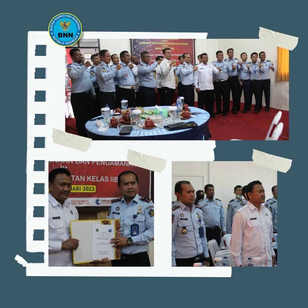 Kegiatan Perjanjian Kerjasama (PKS) antara BNN Kota Tegal dengan Lapas Kelas II-B Slawi Kabupaten Tegal Kegiatan Perjanjian Kerjasama (PKS) antara BNN Kota Tegal dengan Lapas Kelas II-B Slawi Kabupaten Tegal