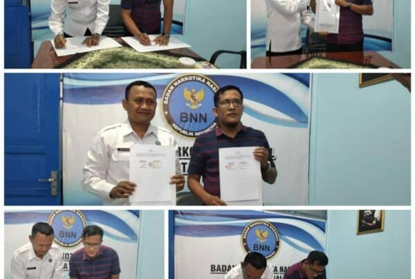 MoU Kerja sama BNN Kota Tegal dengan Harian Radar Tegal