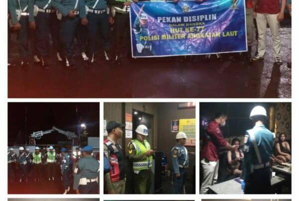 Razia Gabungan dalam Rangka HUT Pomal ( Polisi Militer Angkatan Laut) di Tempat Hiburan Malam (THM) Kota Tegal