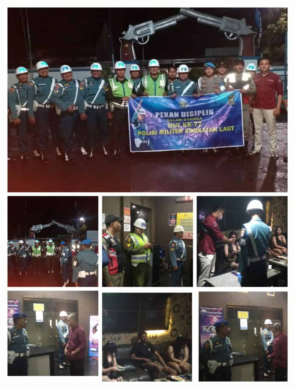 Razia Gabungan dalam Rangka HUT Pomal ( Polisi Militer Angkatan Laut) di Tempat Hiburan Malam (THM) Kota Tegal Razia Gabungan dalam Rangka HUT Pomal ( Polisi Militer Angkatan Laut) di Tempat Hiburan Malam (THM) Kota Tegal