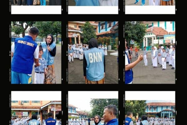 Sosialisasi Bahaya Narkoba dan Gelora Mars BNN di SDN Mangkukusuman 2 Tegal