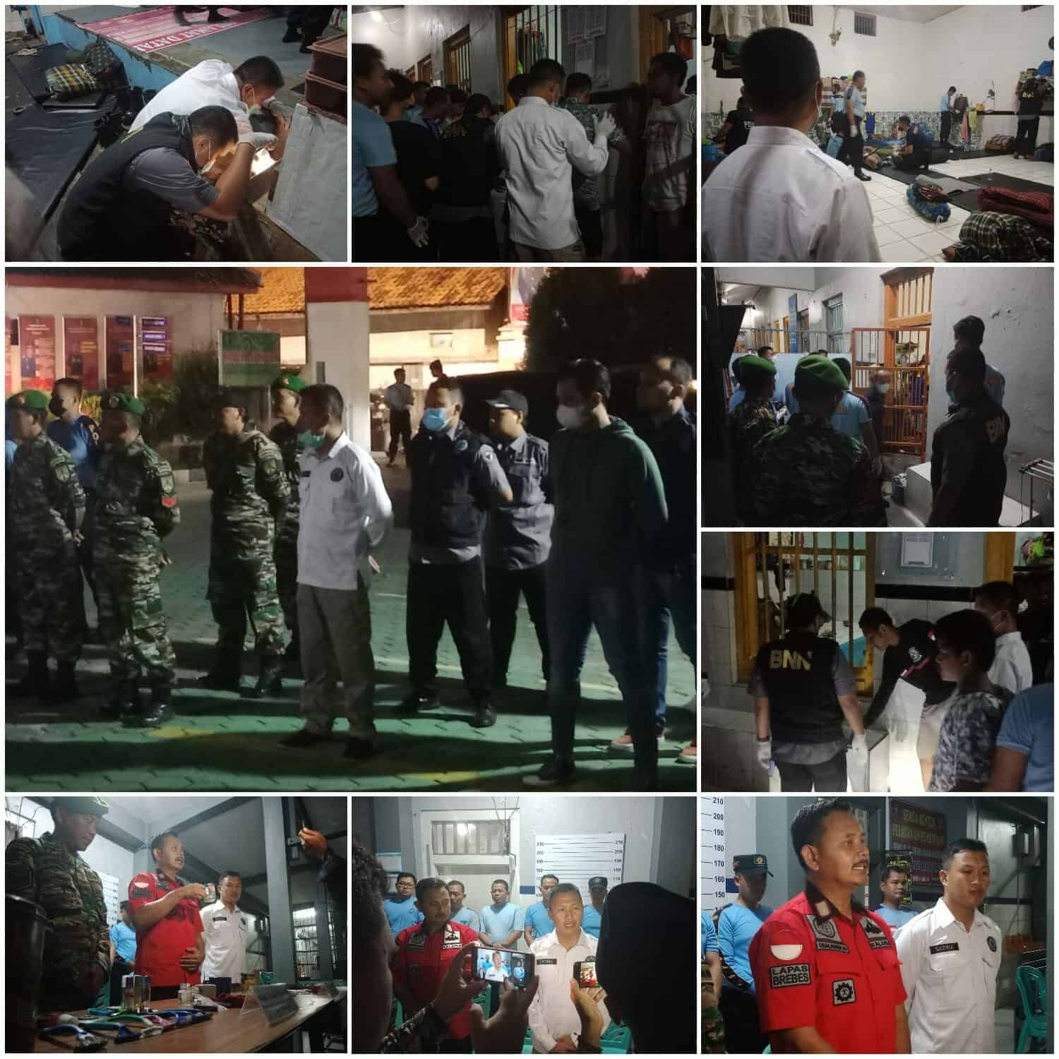 Kegiatan Razia Gabungan Mewujudkan Lapas Bersinar Dalam Rangka Peringatan Hari Bakti Permasyarakatan Ke 59 di Lapas Kelas II B Brebes Kegiatan Razia Gabungan Mewujudkan Lapas Bersinar Dalam Rangka Peringatan Hari Bakti Permasyarakatan Ke 59 di Lapas Kelas II B Brebes
