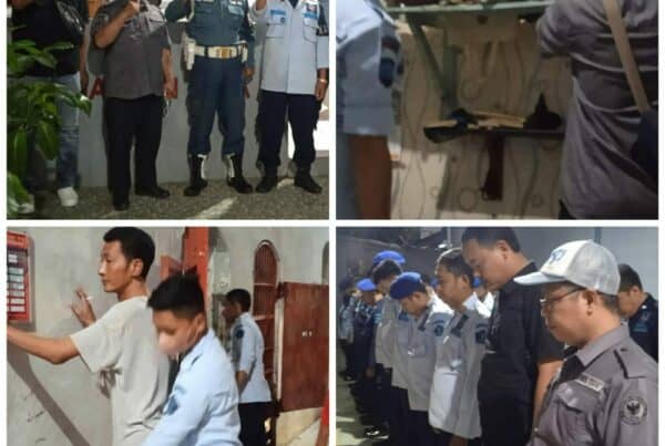 Kegiatan Razia Gabungan Mewujudkan Lapas Bersinar Dalam Rangka Peringatan Hari Bakti Permasyarakatan Ke 59 di Lapas Kelas II B Tegal