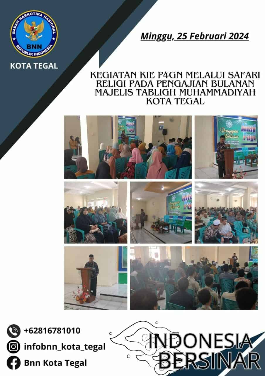KIE P4GN melalui Safari Religi pada pengajian bulanan majelis tabligh Muhammadiyah Kota Tegal