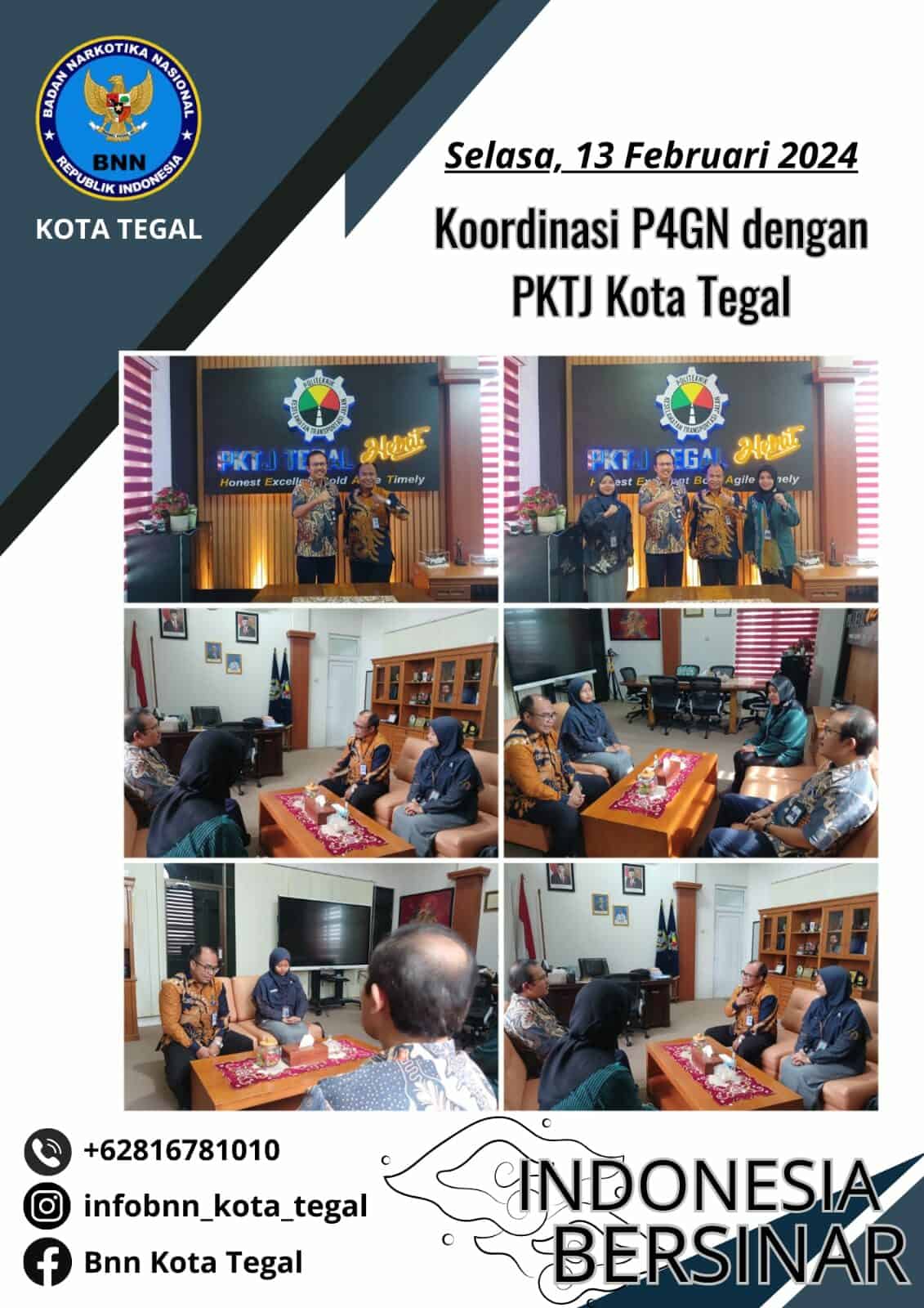 Koordinasi P4GN dengan Politeknik Keselamatan Transportasi Jalan (PKTJ) Kota Tegal
