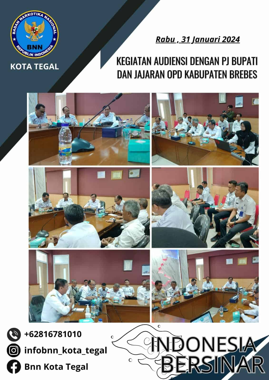 Kegiatan Membangun Jejaring melalui Audiensi P4GN dengan PJ Bupati Brebes beserta Jajaran OPD di Kabupaten Brebes (Wilayah Zonasi) Kegiatan Membangun Jejaring melalui Audiensi P4GN dengan PJ Bupati Brebes beserta Jajaran OPD di Kabupaten Brebes (Wilayah Zonasi)