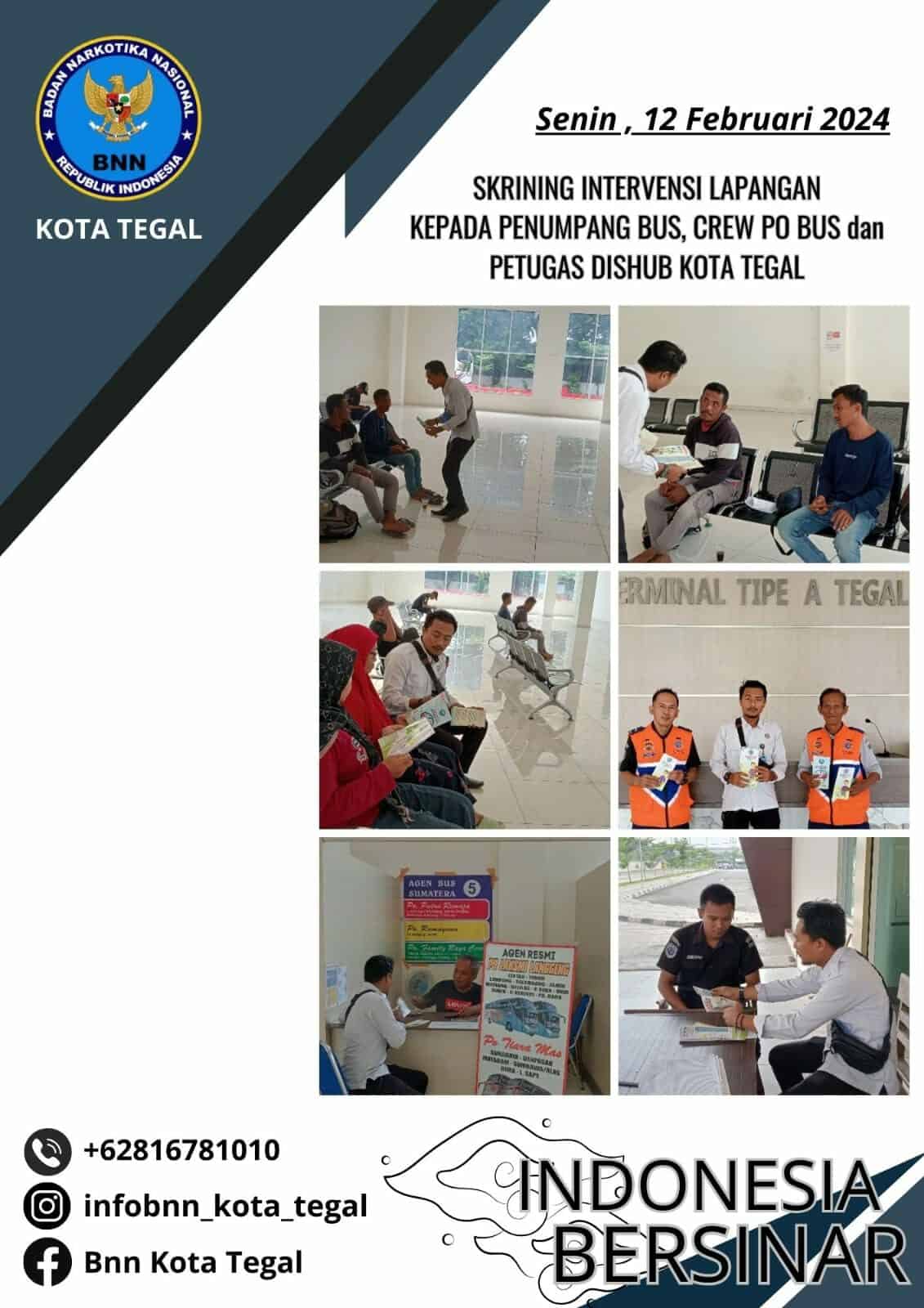 Kegiatan Skrining Intervensi Lapangan (SIL) Terminal Kota Tegal Kegiatan Skrining Intervensi Lapangan (SIL) Terminal Kota Tegal