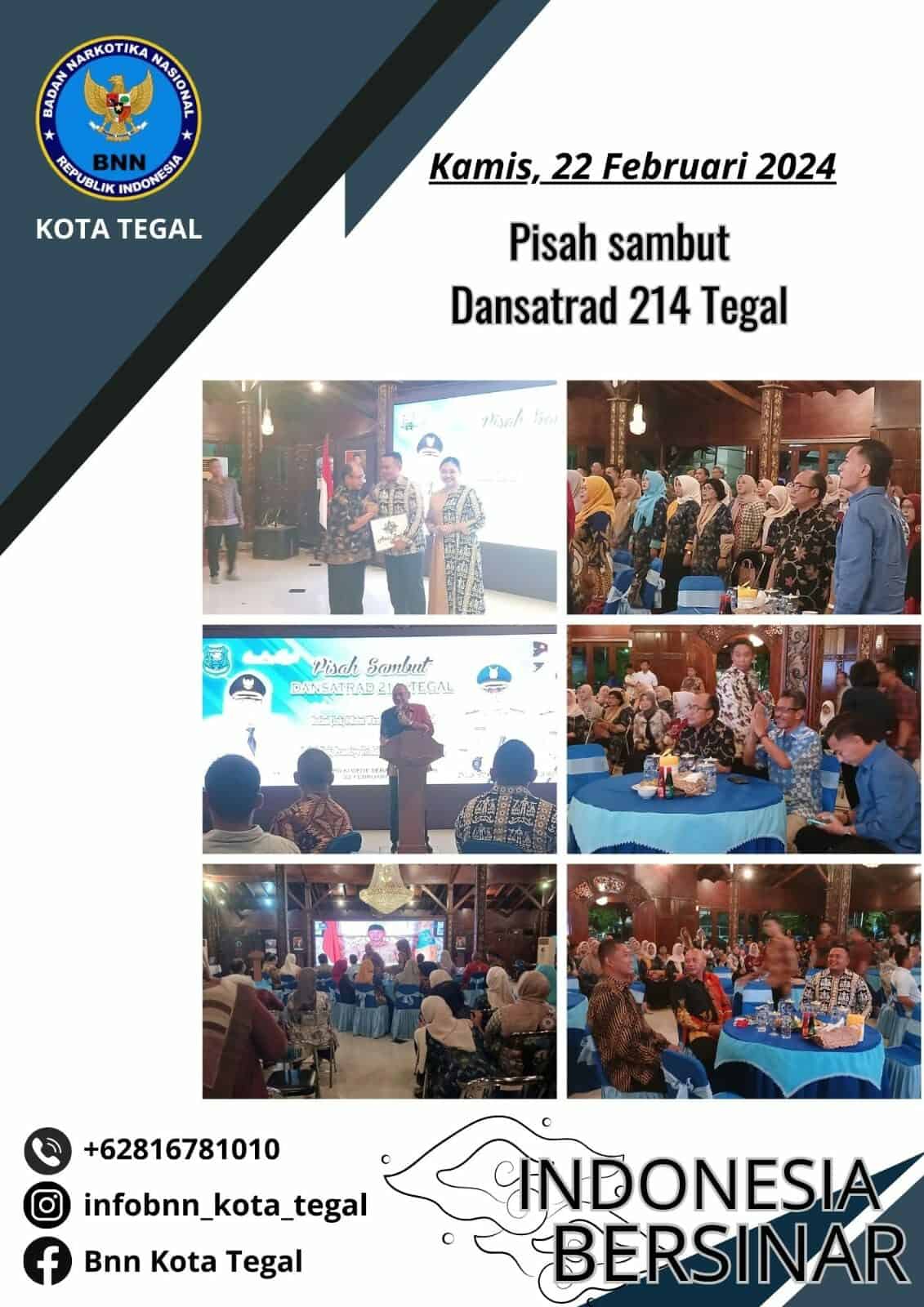 Pisah sambut Dansatrad 214 Tegal Pisah sambut Dansatrad 214 Tegal