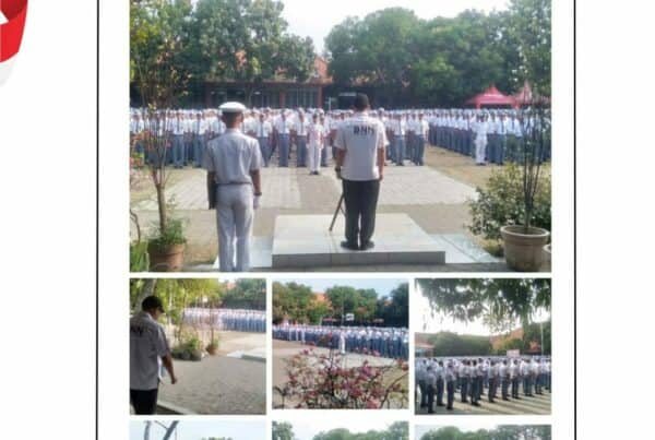 Kegiatan Informasi Edukasi melalui Upacara Bendera di SMK N 03 Kota Tegal