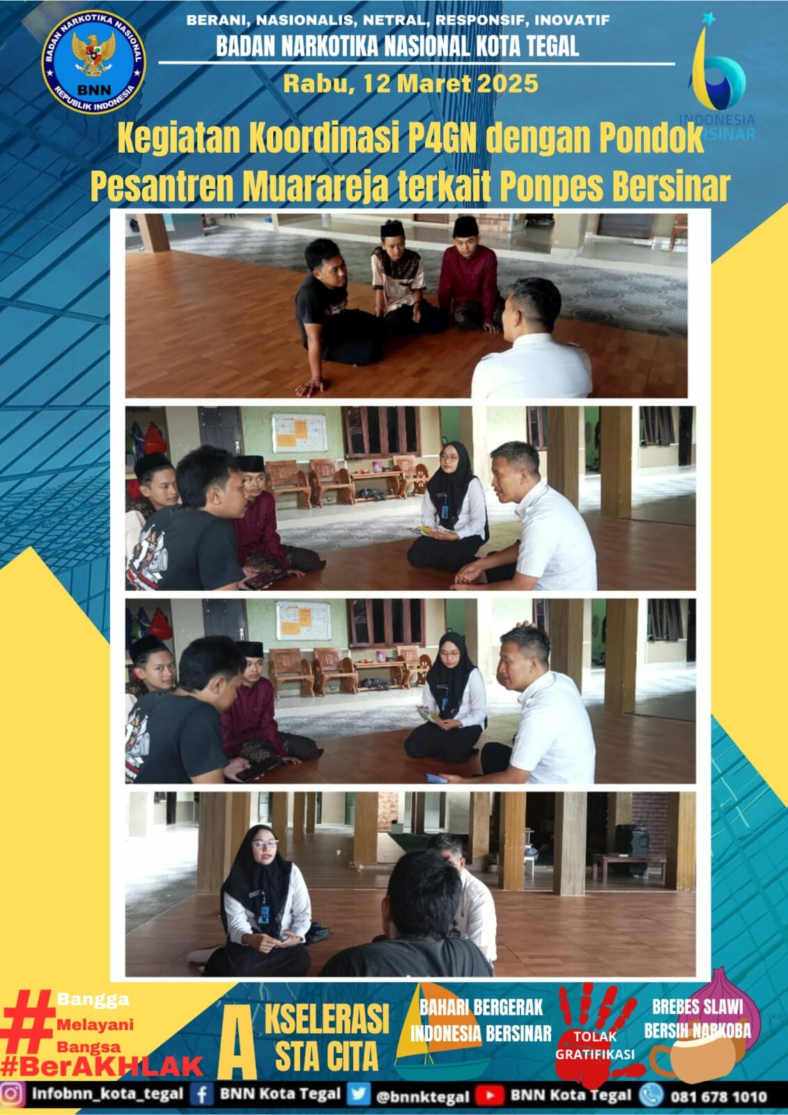 Koordinasi P4GN dengan Pondok Pesantren API Muarareja Koordinasi P4GN dengan Pondok Pesantren API Muarareja