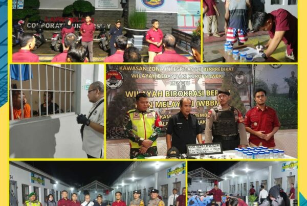 Kegiatan Razia dan tes urine Warga Binaan Pemasyarakatan (WBP) Lapas Kelas 2B Slawi