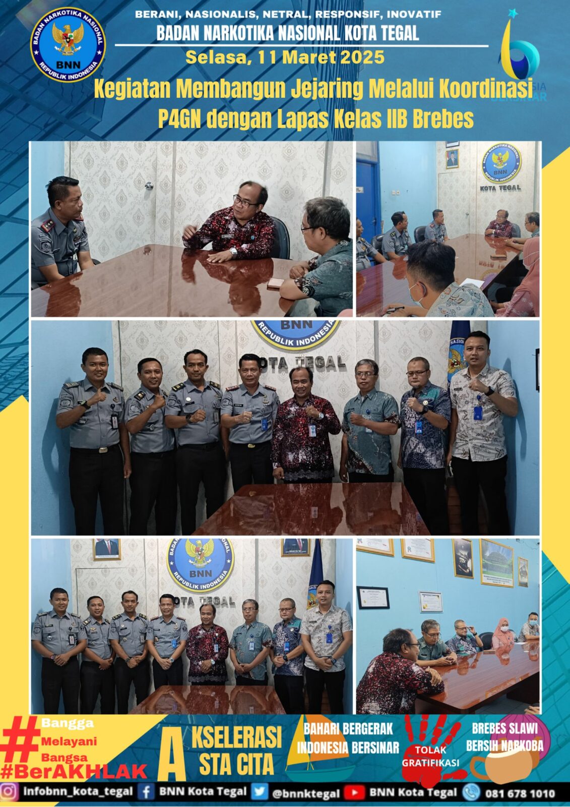 membangun jejaring melalui Koordinasi P4GN dengan Lapas Kelas IIB Brebes membangun jejaring melalui Koordinasi P4GN dengan Lapas Kelas IIB Brebes