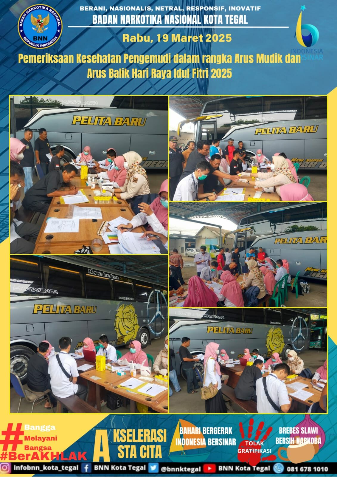 Pemeriksaan Kesehatan Pengemudi dalam rangka Arus Mudik dan Arus Balik Hari Raya Idul Fitri 2025 Pemeriksaan Kesehatan Pengemudi dalam rangka Arus Mudik dan Arus Balik Hari Raya Idul Fitri 2025
