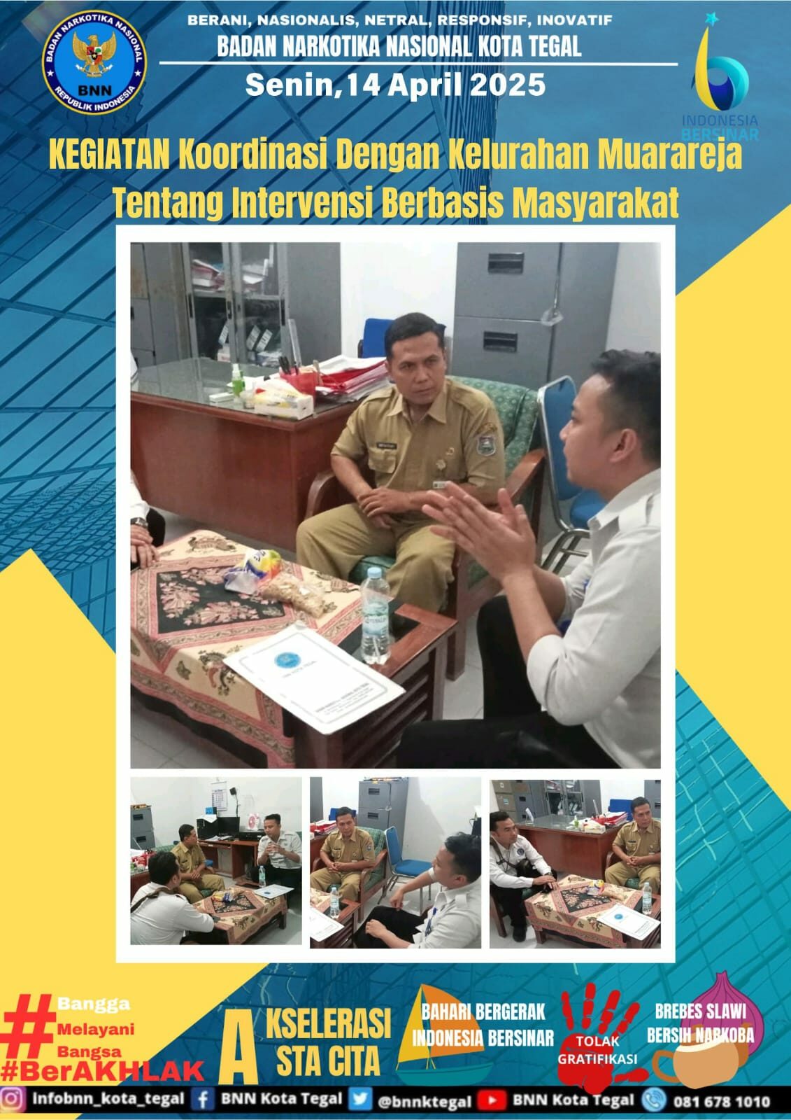 Rapat Koordinasi Dengan Kelurahan Muarareja Tentang Intervensi Berbasis Masyarakat Rapat Koordinasi Dengan Kelurahan Muarareja Tentang Intervensi Berbasis Masyarakat