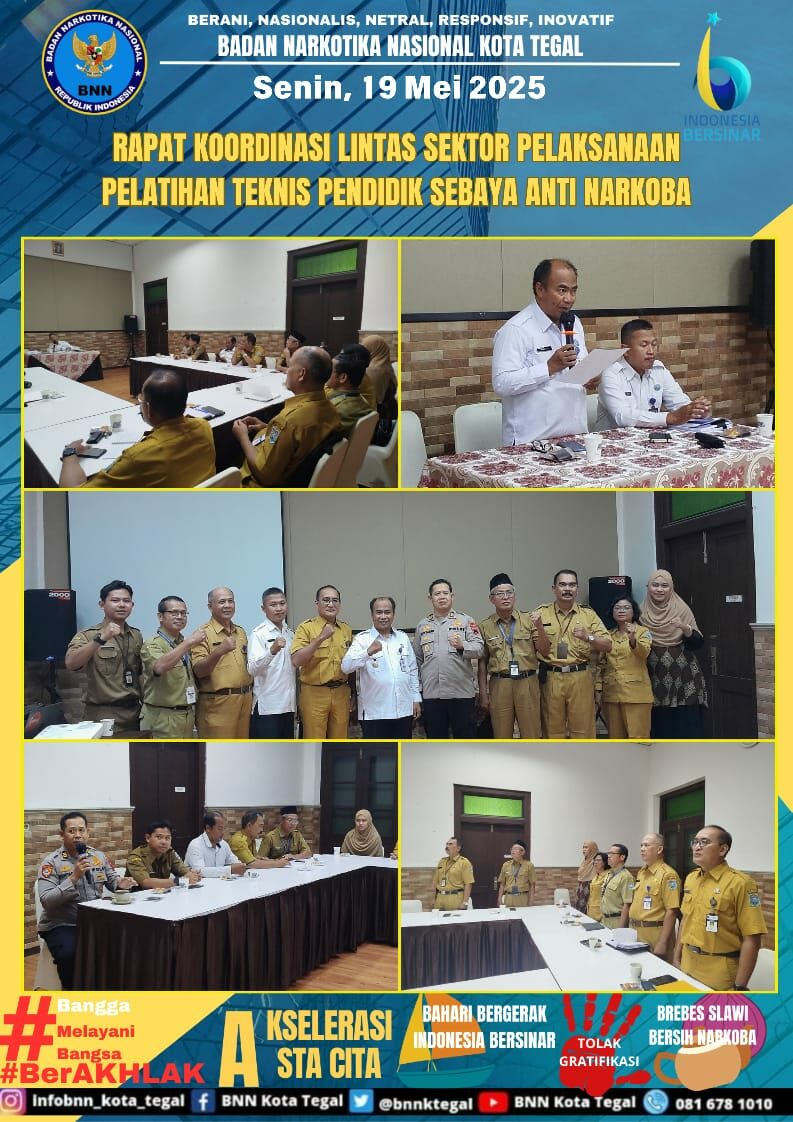 Kegiatan Rapat Koordinasi Lintas Sektor Pelaksanaan Pelatihan Teknis Pendidik Sebaya Anti Narkoba Konsep Otomatis