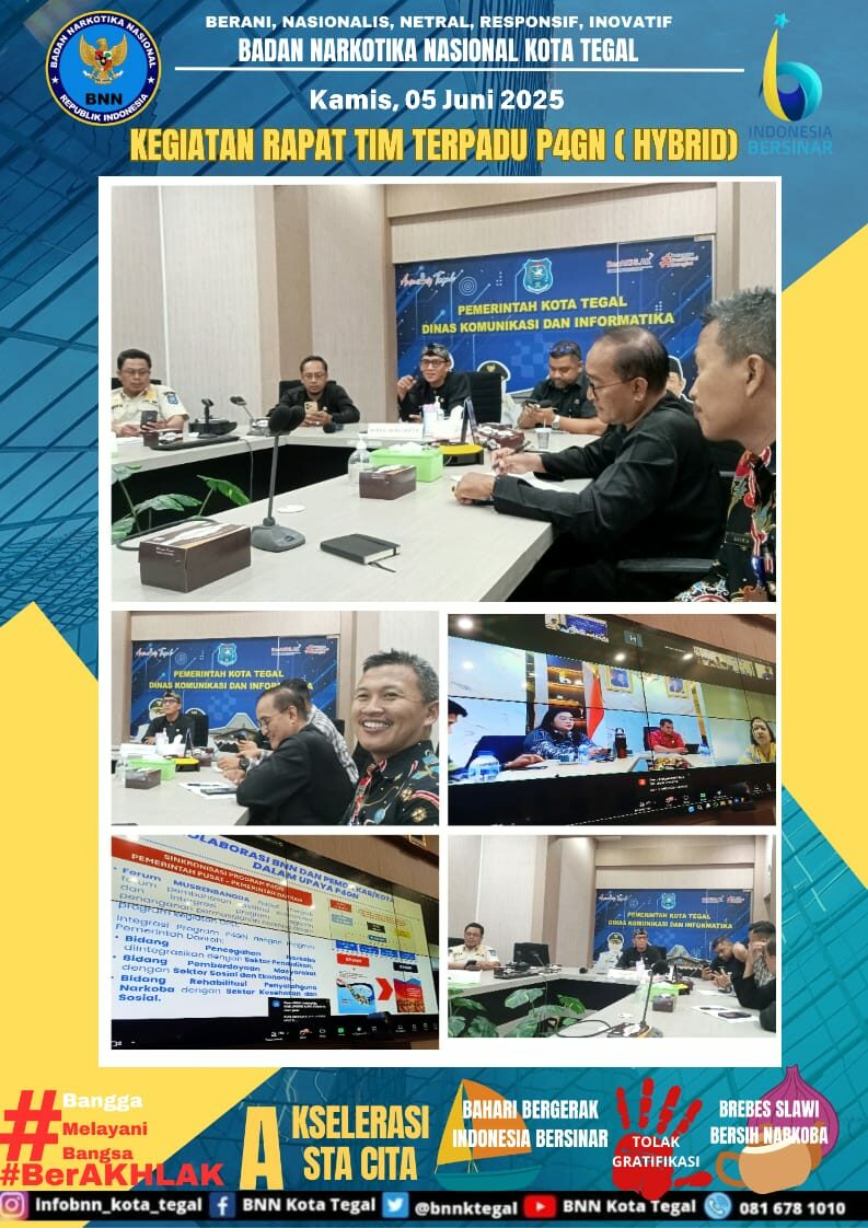 Kegiatan Rapat Tim terpadu P4GN (Hybrid) Kegiatan Rapat Tim terpadu P4GN (Hybrid)